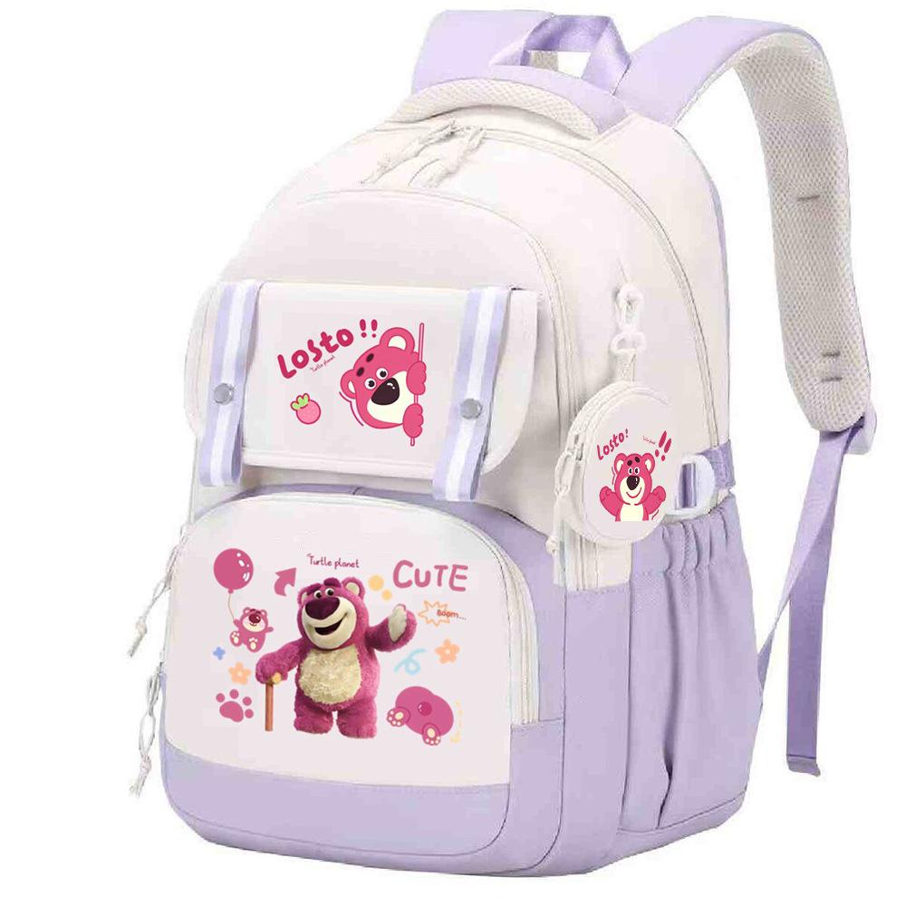Cute Children's School Bag Lightweight Ridge Protection Elementary School Students Grades 3-6 Junior High School Students Burden Reduction Backpack