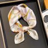 Fashion 100% Real Silk Scarf 53cm Square Bandelet Women's Silk Temperament Small Scarf Neck Decorative Wrap Printed Scarves