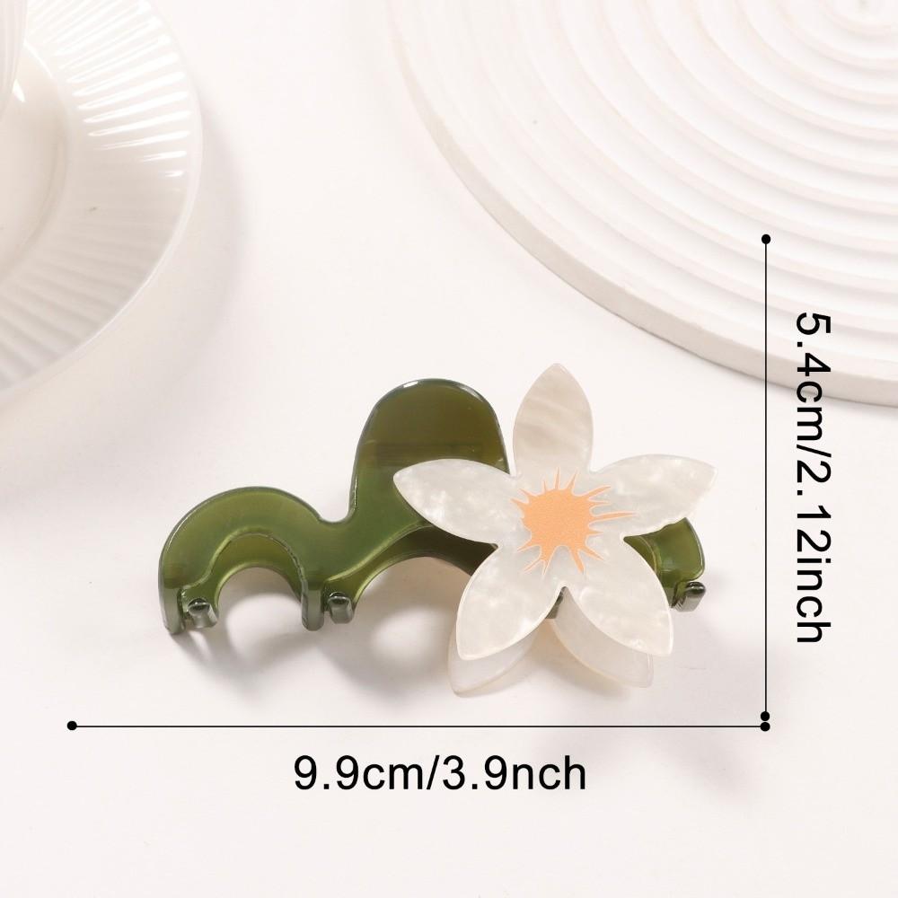 Colorful Flower Hair Claw 9.9CM Large Hair Claw Fashion Hair Clips Women