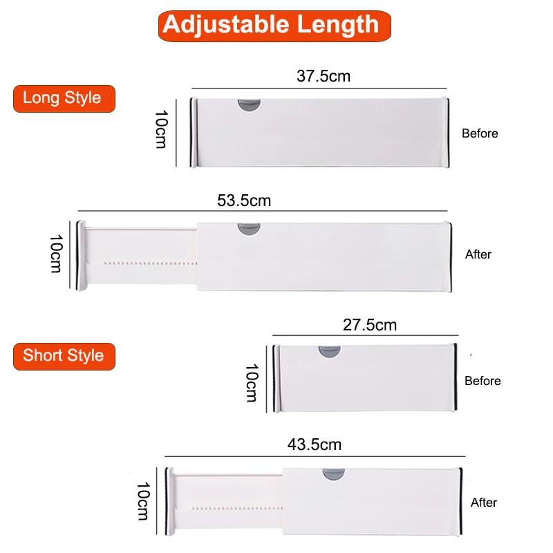 Drawer Divider Expandable Adjustable Separators Drawer Organizer Closet Clothes Office Kitchen Drawer Partition Holder