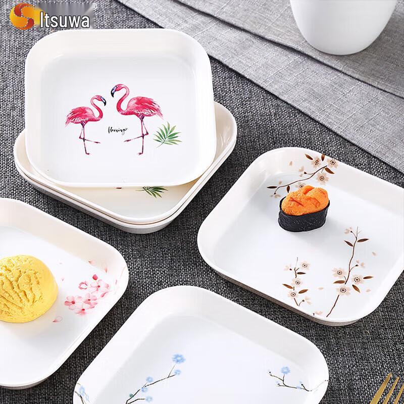 Wuhe Food-Grade Melamine Cute Monkey Square Plate