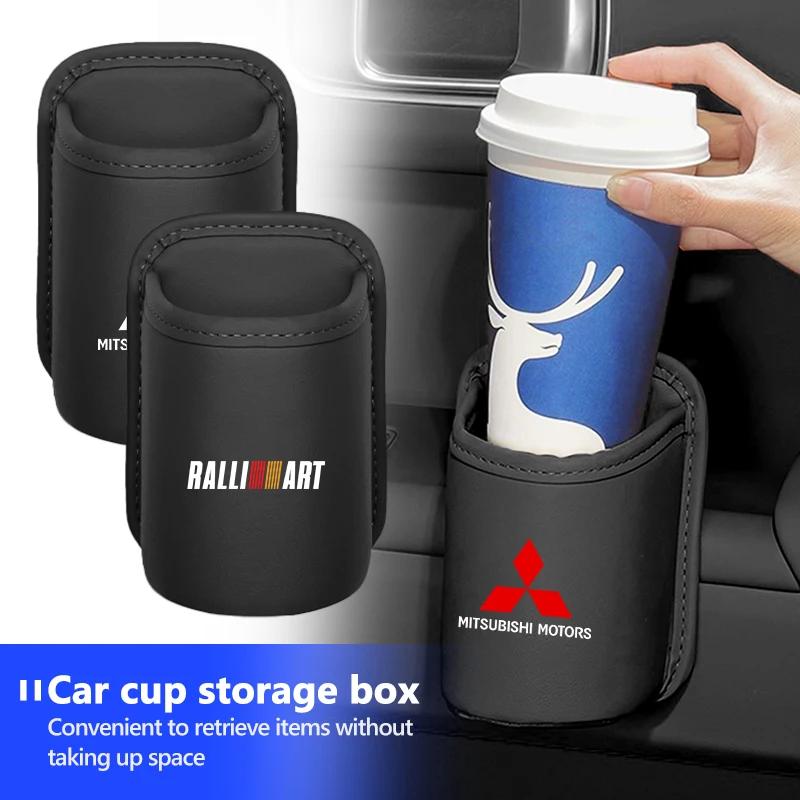 ydzh7 Car Drink Rack Storage Box Cup Holder Organizer Interior Accessories for Mitsubishi Outlander Lancer Pajero ASX L200 Xpander