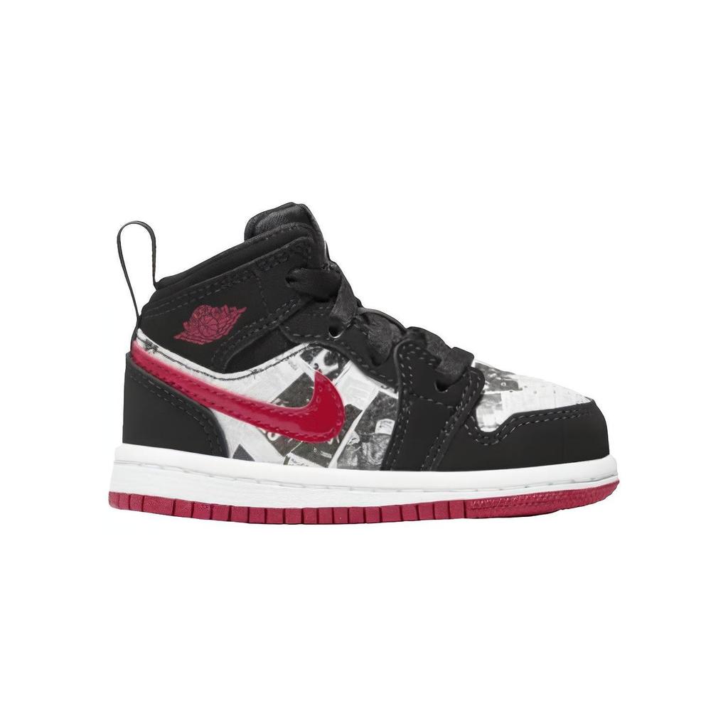 Jordan 1 Mid Newspaper Air Times TD BQ6933-061