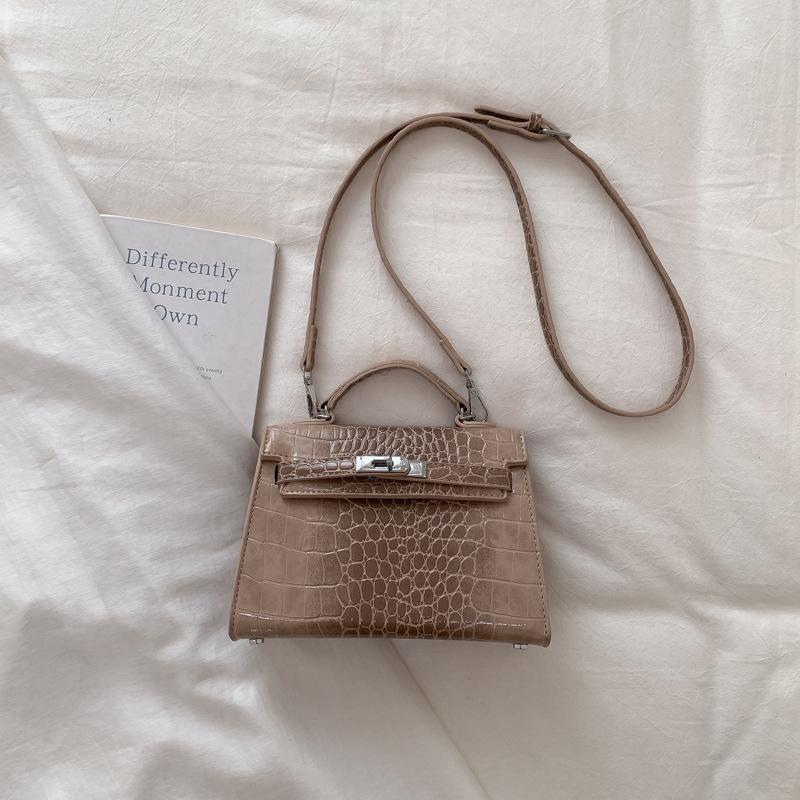 Modna Torba ze Wzorem Krokodyla - Torebka na Ramię - Wszechstronna i Stylowa Torba Crossbody