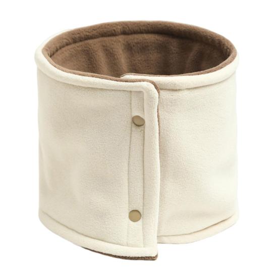 Dámská šála Dvouvrstvá Zesílený Samet Teplý Nákrčník se Zapínáním na Knoflík Jednobarevný Design Zimní Šála