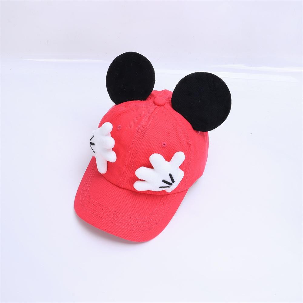 

Cute Palm-ear Baseball Cap Unisex Trendy Cartoon-shaped Peaked Caps Sun Protection and Sunshade Baseball Cap for Outdoor Travel 55-59cm розы красного