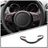 Matte Black Steering Wheel Frame Trim Cover For Jaguar F Pace 2016-