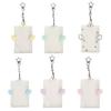 Lovely Cartoon Photocard Holder with Keychain,Cartoon Wing Photo Card Sleeve ID Bank Credit Card Holder Protector Gifts
