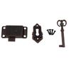 Vintage/ Door Lock Kit For Furniture Including Drawers Cabinets Wardrobes And Cupboards With Key And Trim Sheet