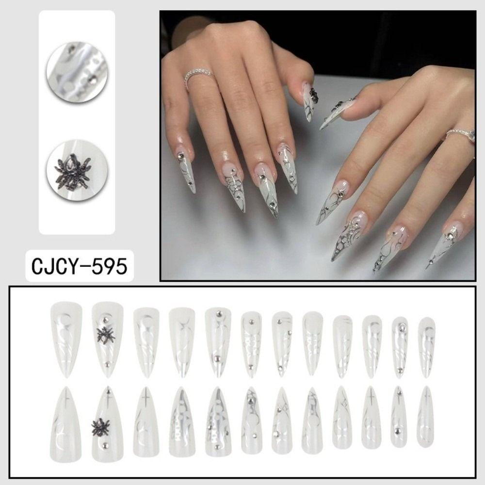 Colorful Design False Nails Full Cover Nail Art New Nail Tip for Y2K Style