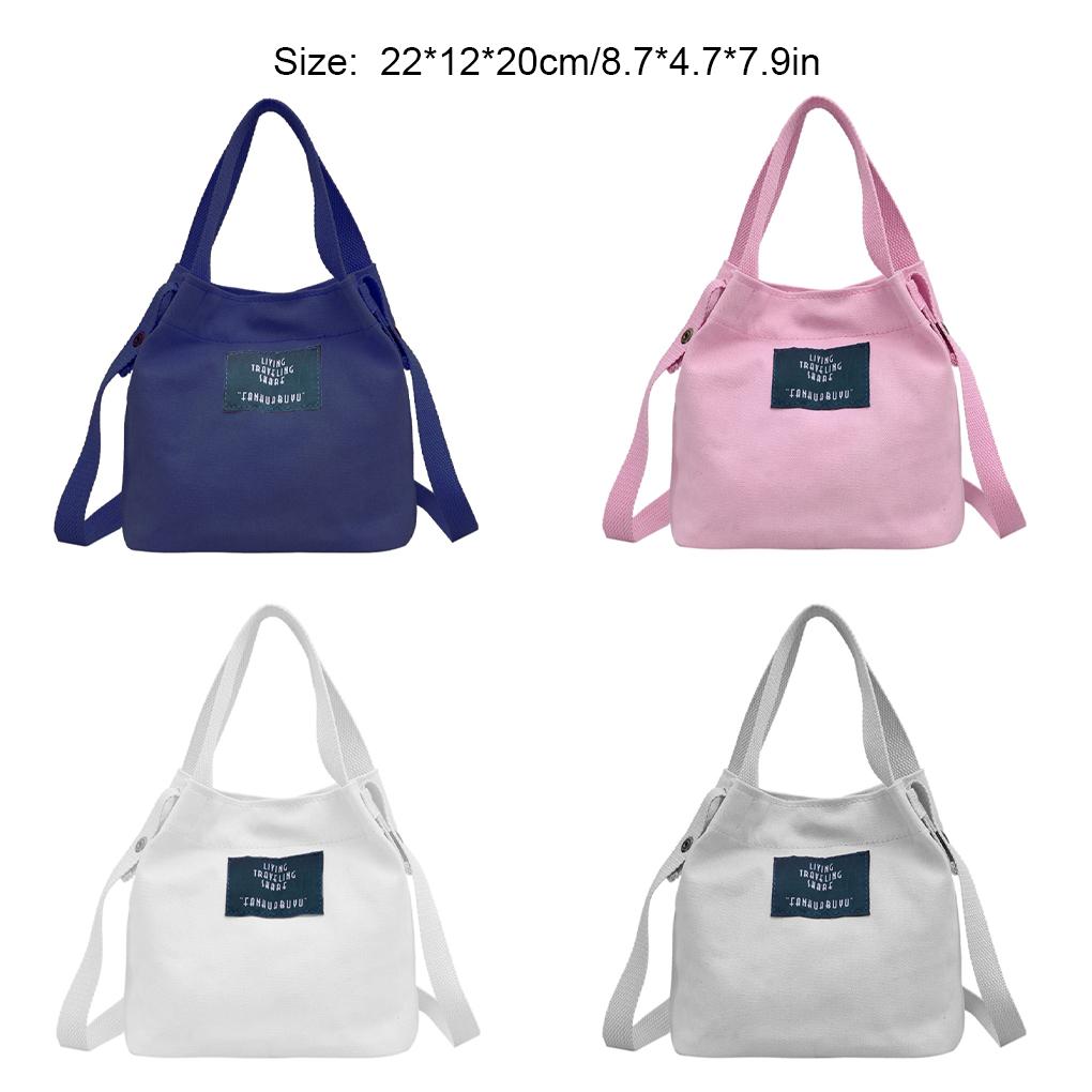 Lady Canvas Handbag Single Shoulder Bag Crossbody Messenger Bag Women Bag Candy Color