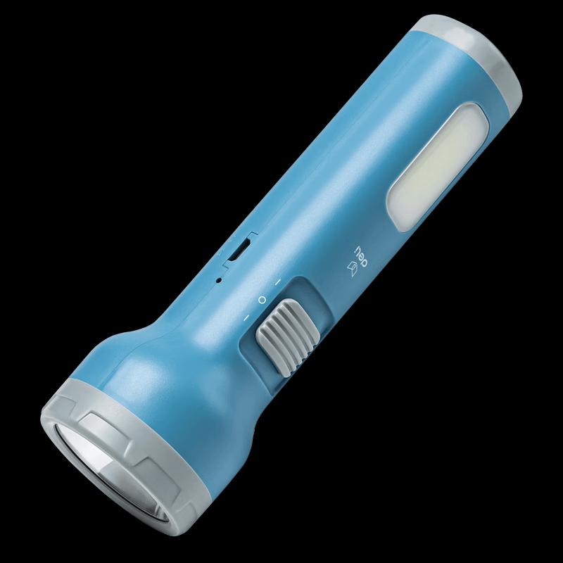 Deli LED Dual-Light Rechargeable Flashlight