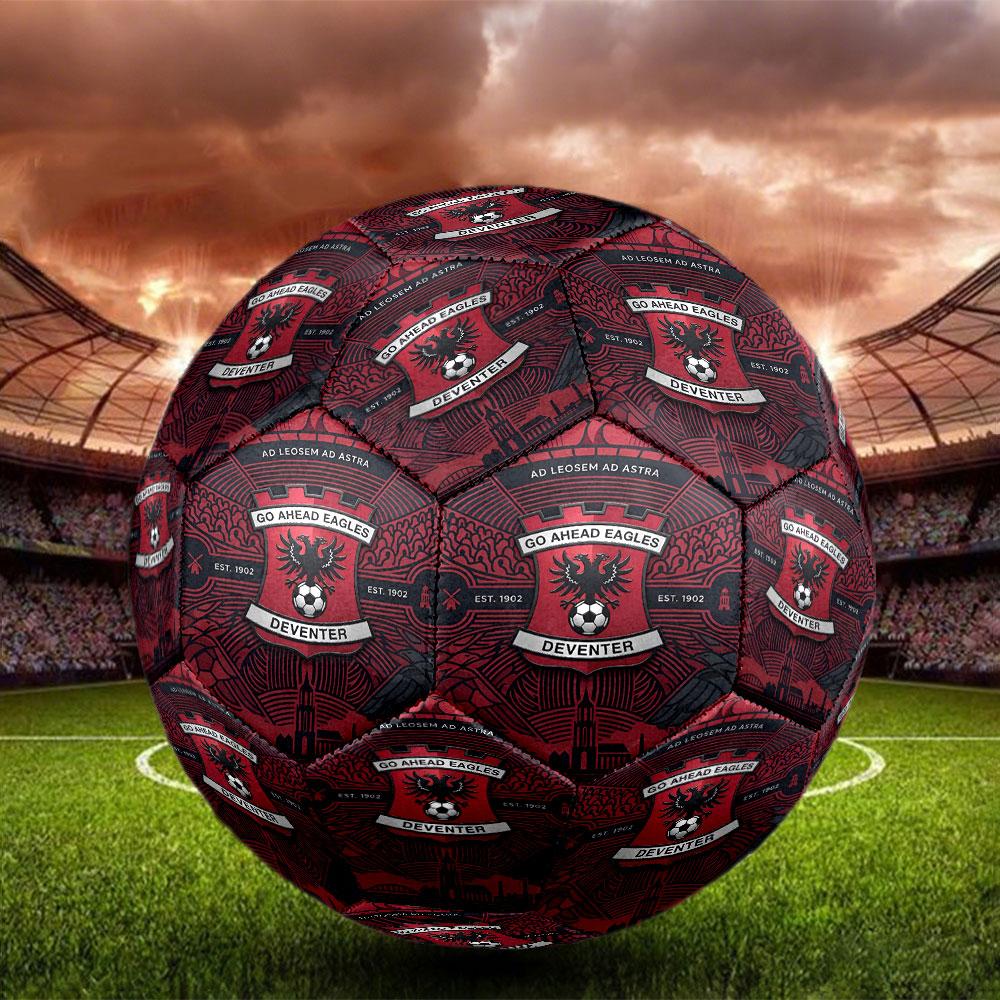Go Ahead Eagles Print Size 5 Soccer Ball, Standard Match Football for Sports Game and Team Practice, Ideal Gift for Soccer Fans
