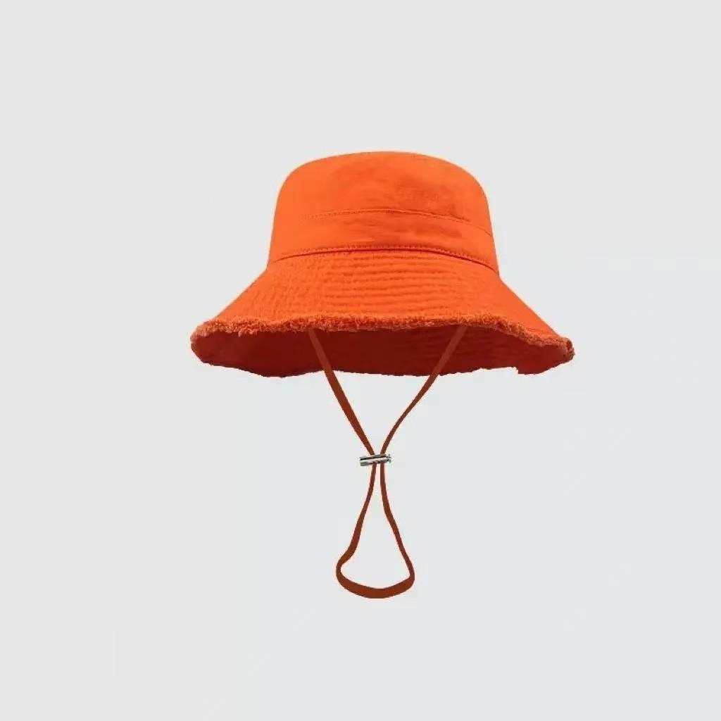 Cotton Waterwashed Fisher Cap With Sunshade For Summer Outdoor Sun Protection And Casual Wear