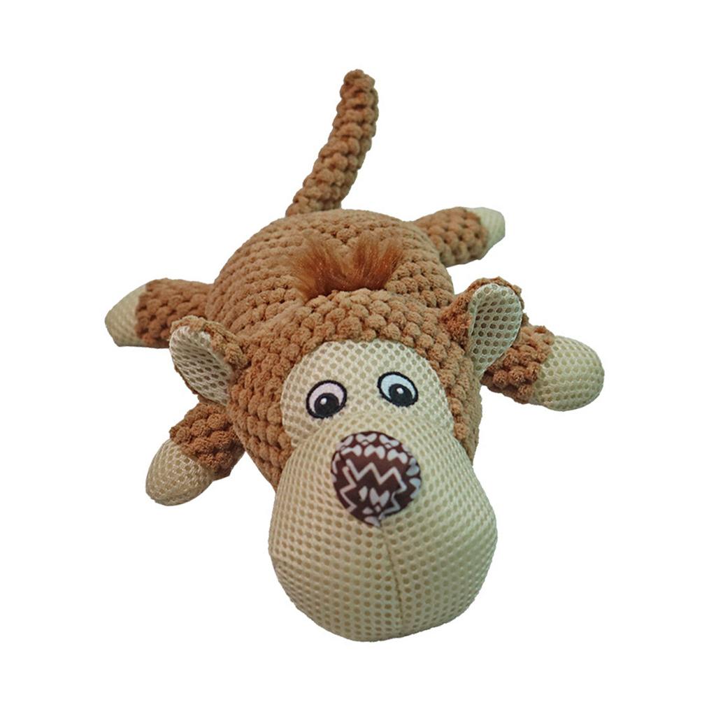 Animal Plush Toy Bite Resistant Sound Design Cute Appearance Stuffed Animal Toy Decoration for Dogs