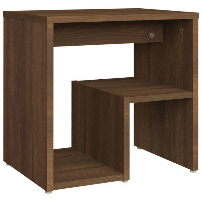 VidaXL Tables de chevet 2 pcs Chêne marron 40x30x40 cm Bois ingénierie 815182
