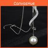 Luxurious Womens Necklace In Korean Style Featuring Eye-catching Pearl And Alloy Details