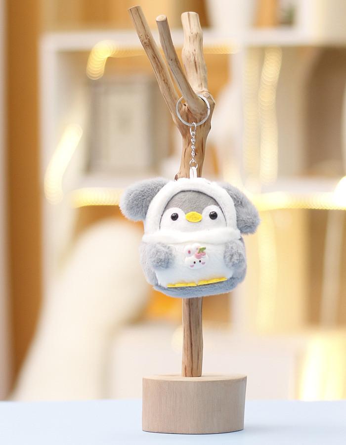 Penguin Cute Animal Plush Keychain With Short Pile Fabric For Gift Decoration