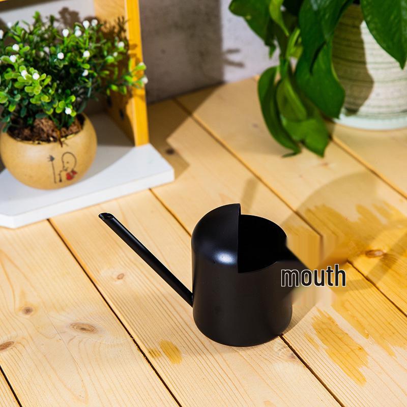 Bitkiler ve Çocuklar İçin Kompakt Siyah Paslanmaz Çelik Mini Sulama Kabı