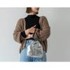 Benennen Sie 3-Wege Glänzende Kordelzug-Tragetasche Schultertasche RSG23136 um