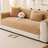 Thick Plush Non-Slip Flannel Sofa Cushion Cover for Autumn & Winter