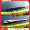 4Pcs ABS Chrome Car Rear Trunk Window Wiper Cover Windshield Trim for Hyundai Kona Kauai 2017 2018