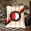 Feyenoord Theme Fleece Blanket Cozy Soft Plush Blanket For Bedroom Couch Travel