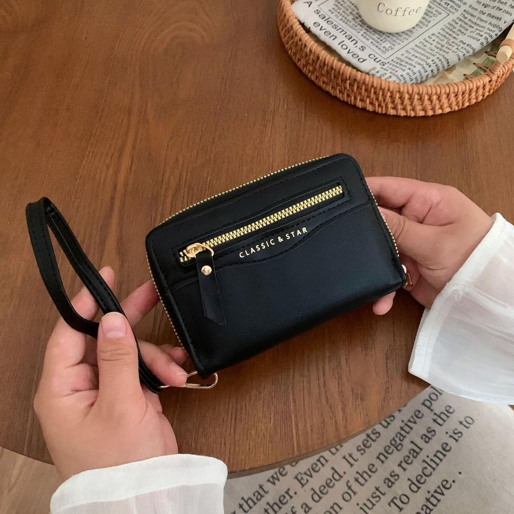 2025 new women's medium and long women's wallet zipper large capacity clutch bag ins female student wallet