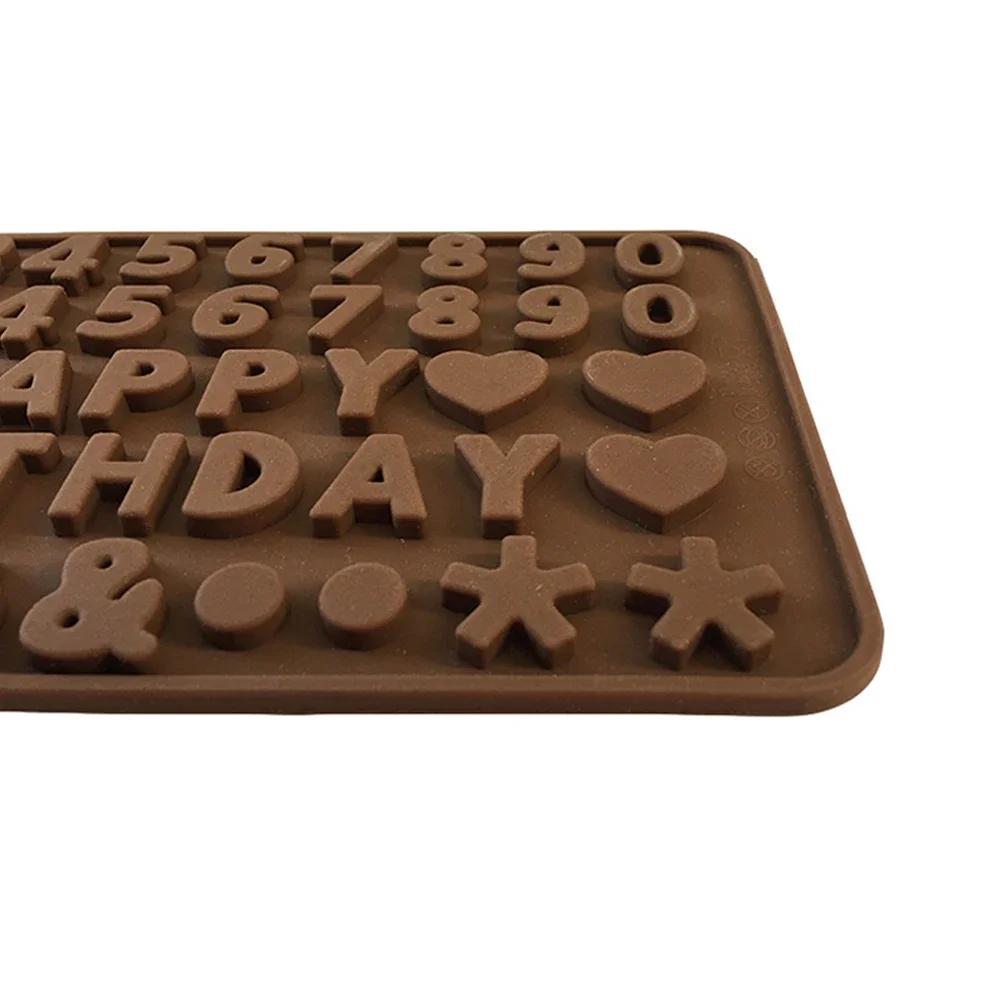 DIY Ice Cube Making Mold Alphabet Cake Mold Chocolate Cookies Pastry Candy Jelly Baking Letters Silicone Mold Kitchen Supplies