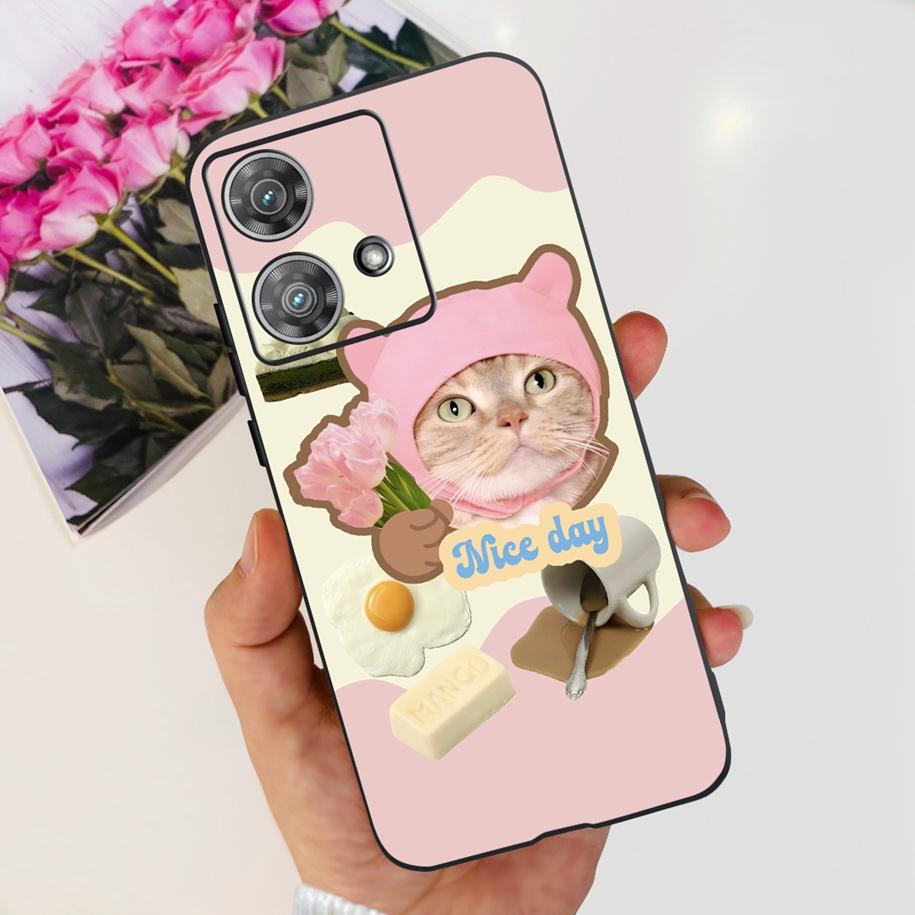 For Motorola Edge 40 Neo Case Soft Transparent Silicone Bumper Shockproof Cover For Moto Edge40 Neo Edge40Neo 5G XT2307-1 Fundas