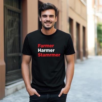 Bauer Starmer Harmer Lustiges T-Shirt F*ck Starmer Keir Starmer Labour Politisch T