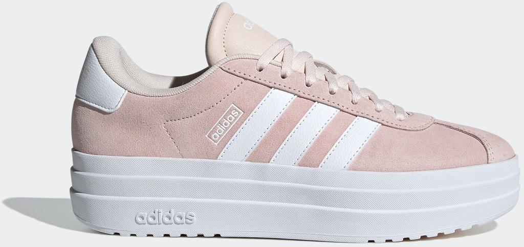 Women's Beige Adidas VL Court Bold Sneakers