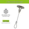 Adjustable Safety Hanging Kit: Rope, Buckle & Acrylic Board Line