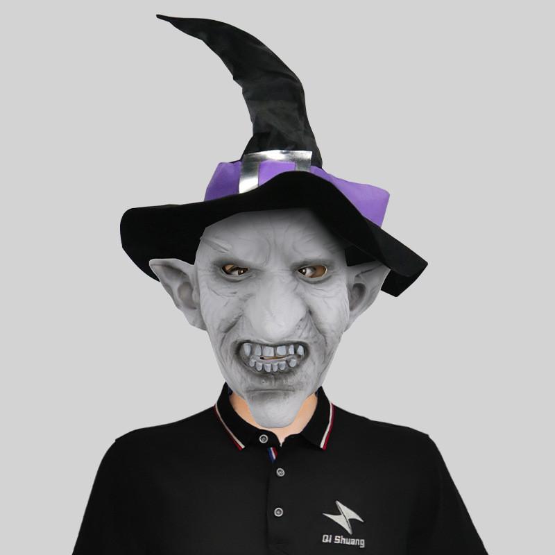 Authentic Latex Goblin Mask With Hat For Halloween And Various Celebrations Holiday