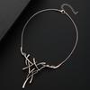 Cadena Clavícula Rama de Árbol Geométrico Irregular Personalizado Cuerno de Alce Damas Collar Versátil de Alta Gama