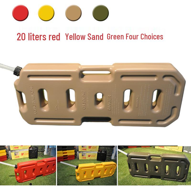 Portable Sandboard 20L Plastic Fuel Tank for Cars - Self-Driving Vehicle Spare Gas Can