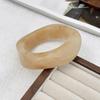 Y2K Boho Transparent Resin Acrylic Bangles for Women 2025 New Fashion Geometric Irregular Bracelet Aesthetic Jewelry