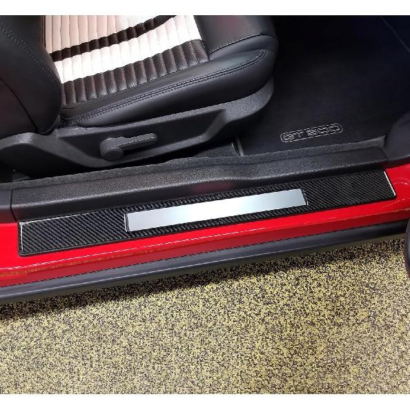 Car Carbon Fiber Decorative Cover Suitable for Ford Mustang 2009 2010 2011 2012 2013 2014 Accessories Door Baffle Sticker