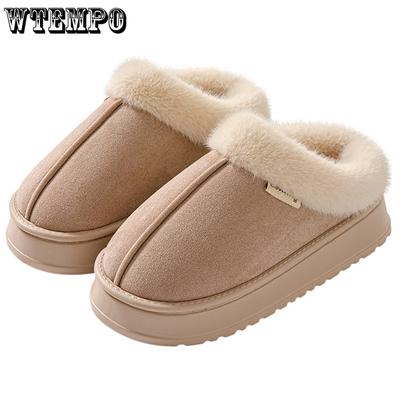 Baumwollpantoffeln für Damen Winter Indoor Zuhause Dicke Sohle Rutschfest Oberbekleidung Tasche mit Warmen und Plüschigen Baumwollpantoffeln für Herren