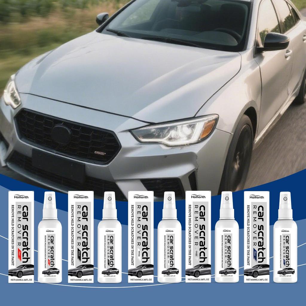Homonth Red Car Light Scratch Care Spray 100ml Scratch Removal, Polishing and Renovation, Paint Care, Suitable for Car Paint