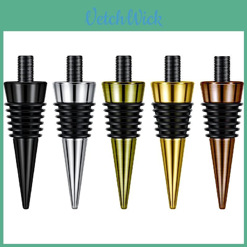 Gold Color Aluminum Wine Stopper With Antileak Design For Red Wine Preservation