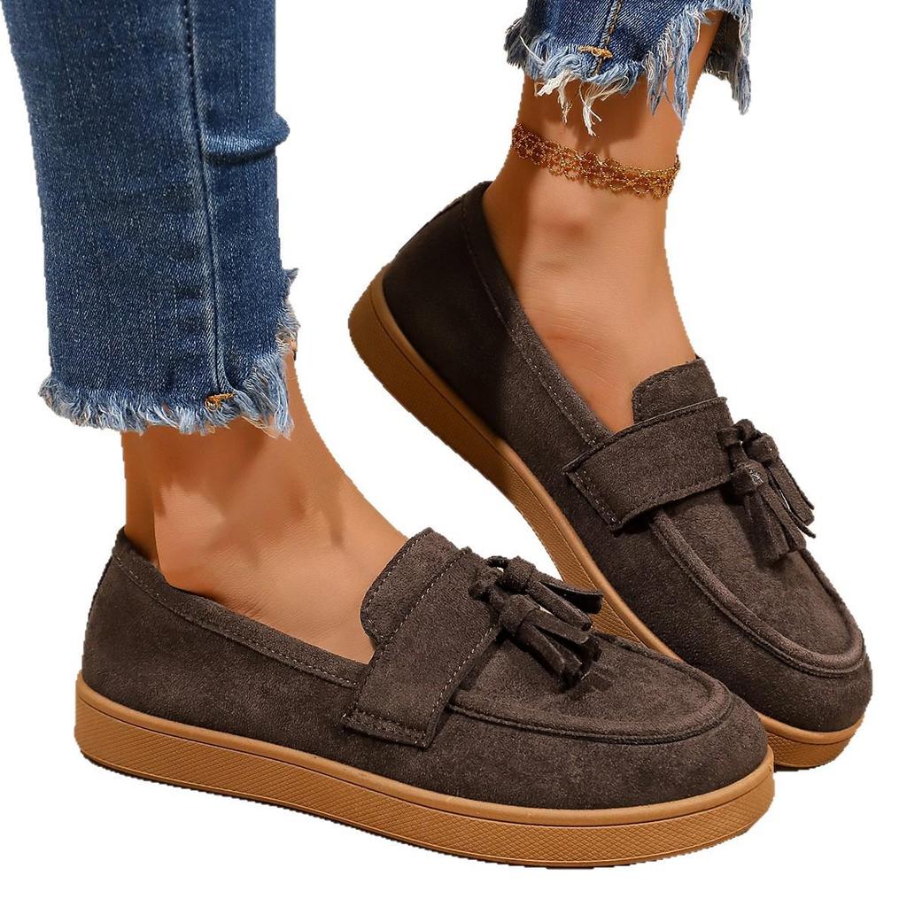 Women's Plus Size High-End All-Season Fashion Loafers Flats