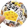 10/30/50pcs Vintage Ins Style Butter Bread Milk Stickers Aesthetic DIY Water Bottle Fridge Phone Graffiti Decals Decoration Toy