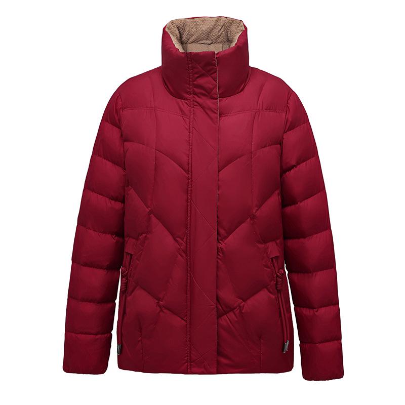 Women's Short Down Jacket 2025 - Elegant and Warm Winter Coat for Middle-Aged and Elderly
