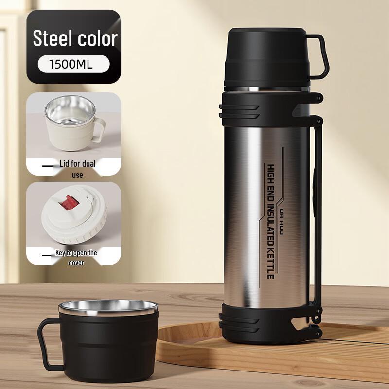 Shangqi Extra-Large Stainless Steel Portable Food Jar