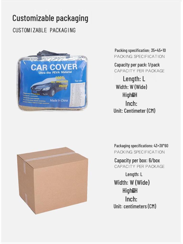 All-Weather Waterproof Oxford Cloth Sedan Car Cover with Sun Protection