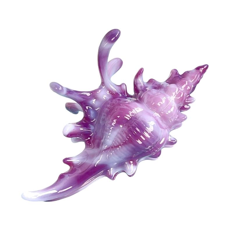 Vibrant Conch Charm Hair Claw Hairpin For Women Summer Vacation Headdress Securely Hold Beach Styling Tool