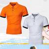 9 Farben Herrenmode Wave Point Print Golf Shirts Casual Patchwork Polo T-Shirt Herren Top Yasheng