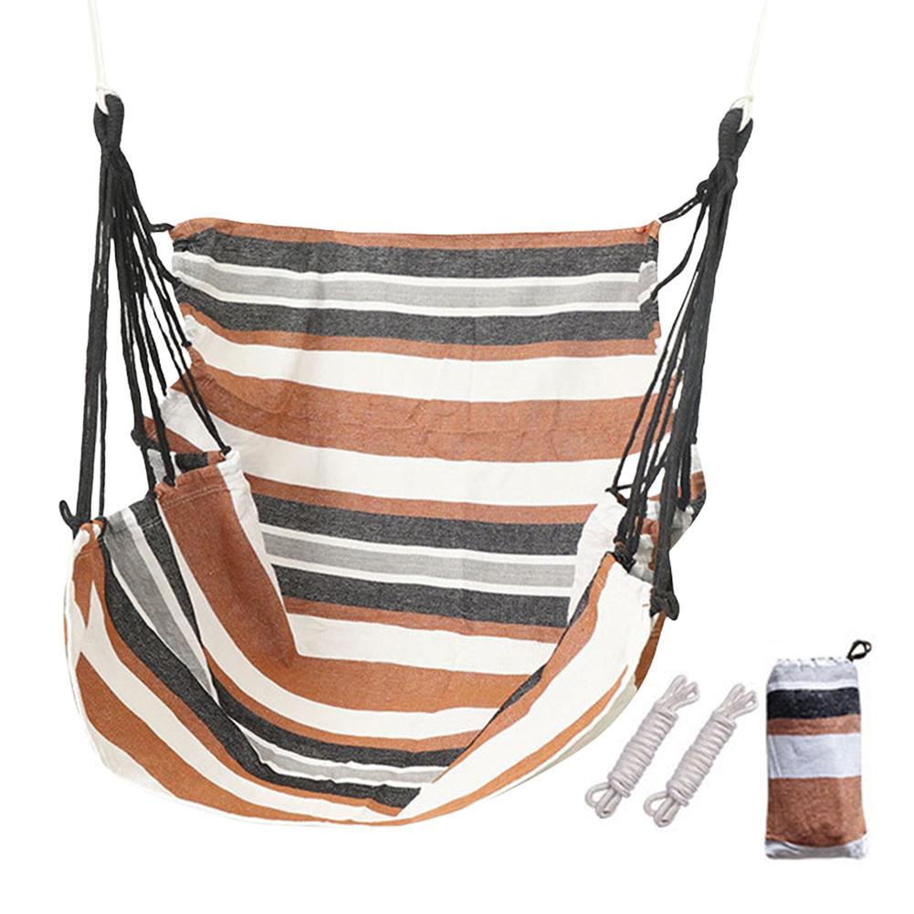 

Одинарный уличный гамак для кемпинга, комнатное кресло-гамак, многофункциональные парусиновые качели для отдыха, подвесное кресло для дома, кемпинга кофейный
