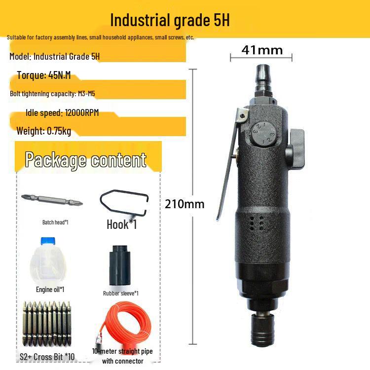 Industrial Pneumatic Screwdriver Air Tool for Woodworking & Decoration